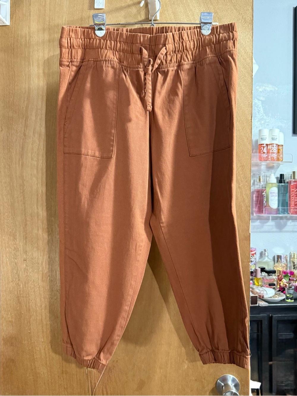 Time and Tru Women's Rust Drawstring Joggers